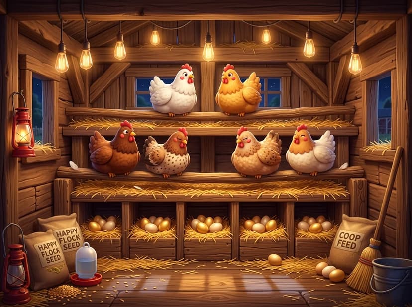 Golden Farm Coop Interior