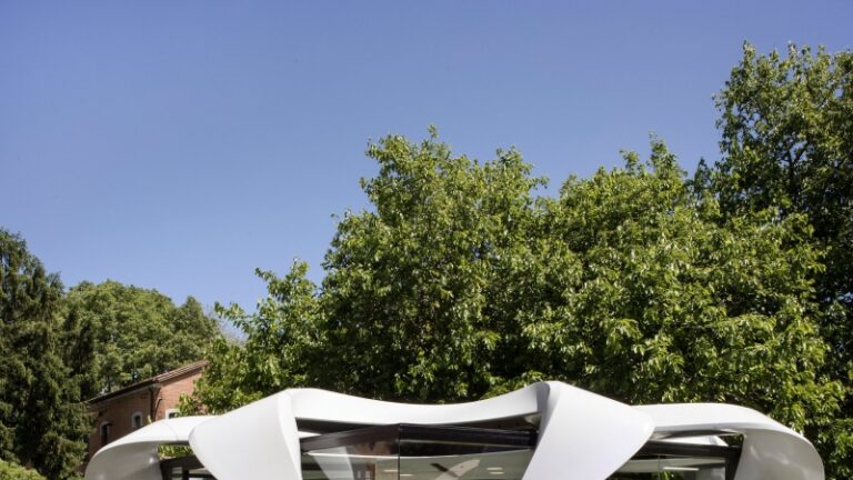 Mobile conference hall from Zaha Hadid Architects at the Venice Architecture Biennale