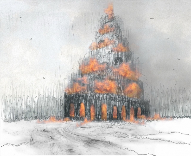 На Масленице в Николе-Ленивце сожгут арт-объект “Вавилонская башня”