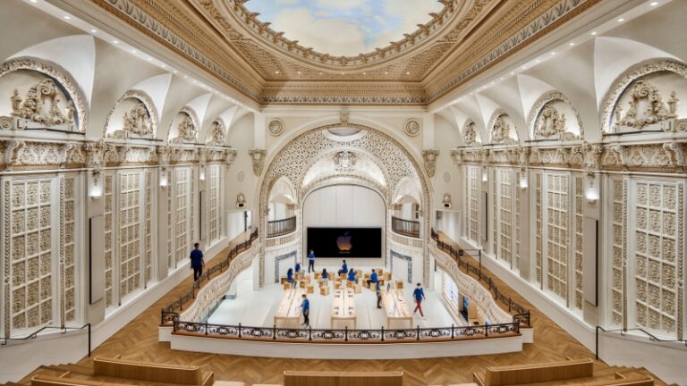The new Apple Store in the 1920s movie theater building